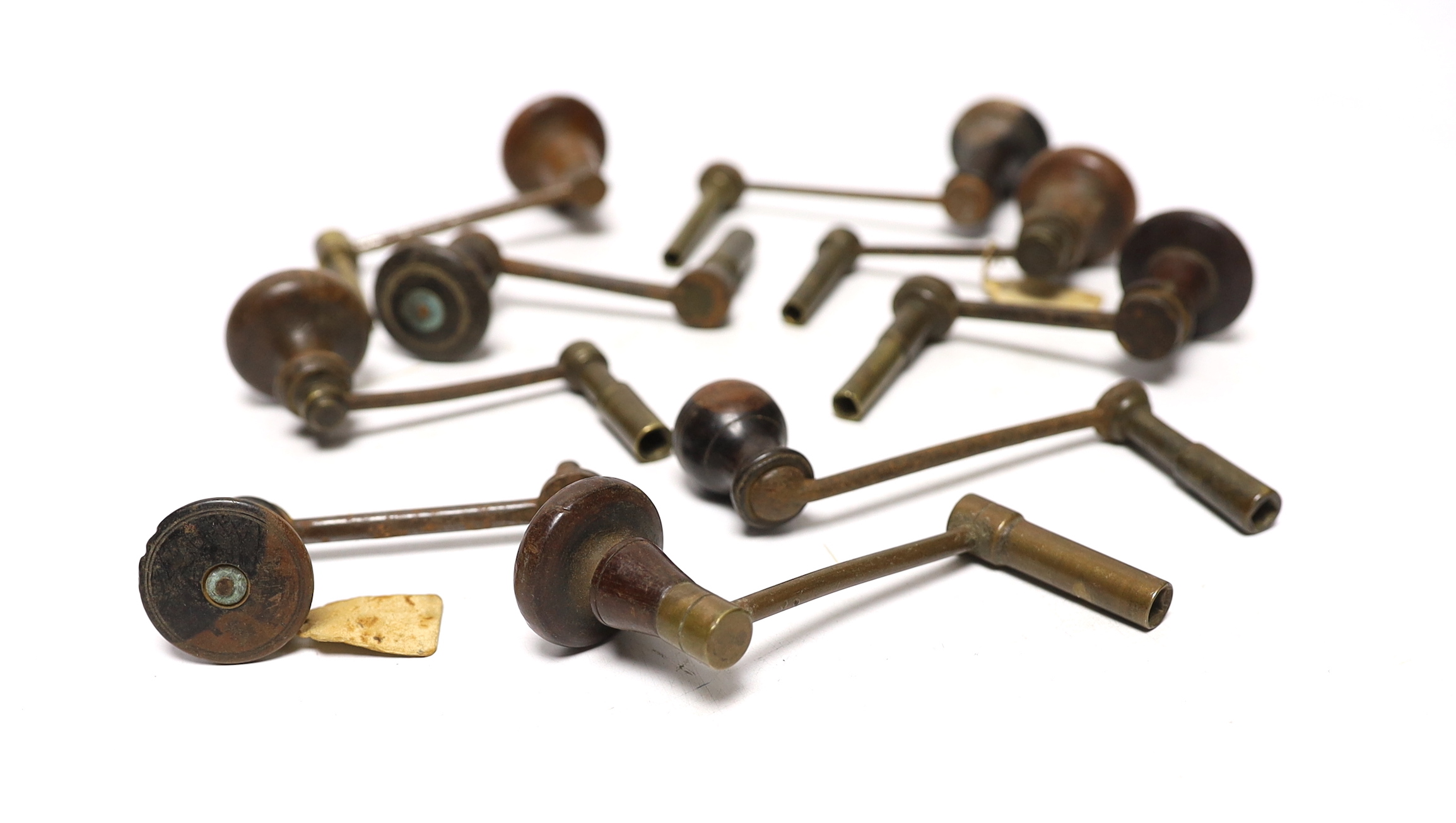 A quantity of longcase and bracket clock keys